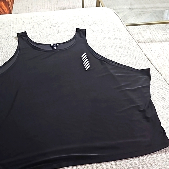 Onzie black Flowy Stretchy Tank top one size - Picture 1 of 6